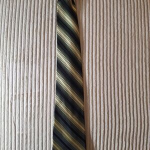 Striped Black and Gold Tie